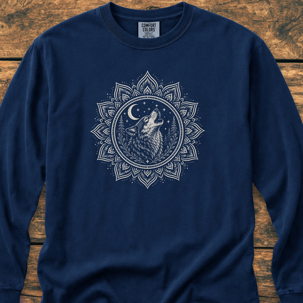 Talking To The Moon Mandala - Long-Sleeve Tee