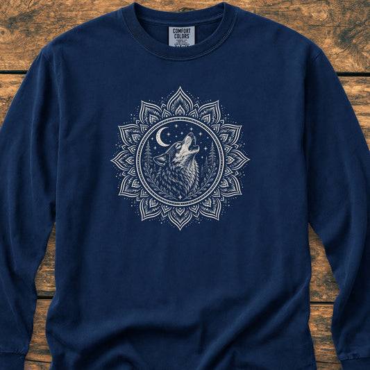Talking To The Moon Mandala - Long-Sleeve Tee