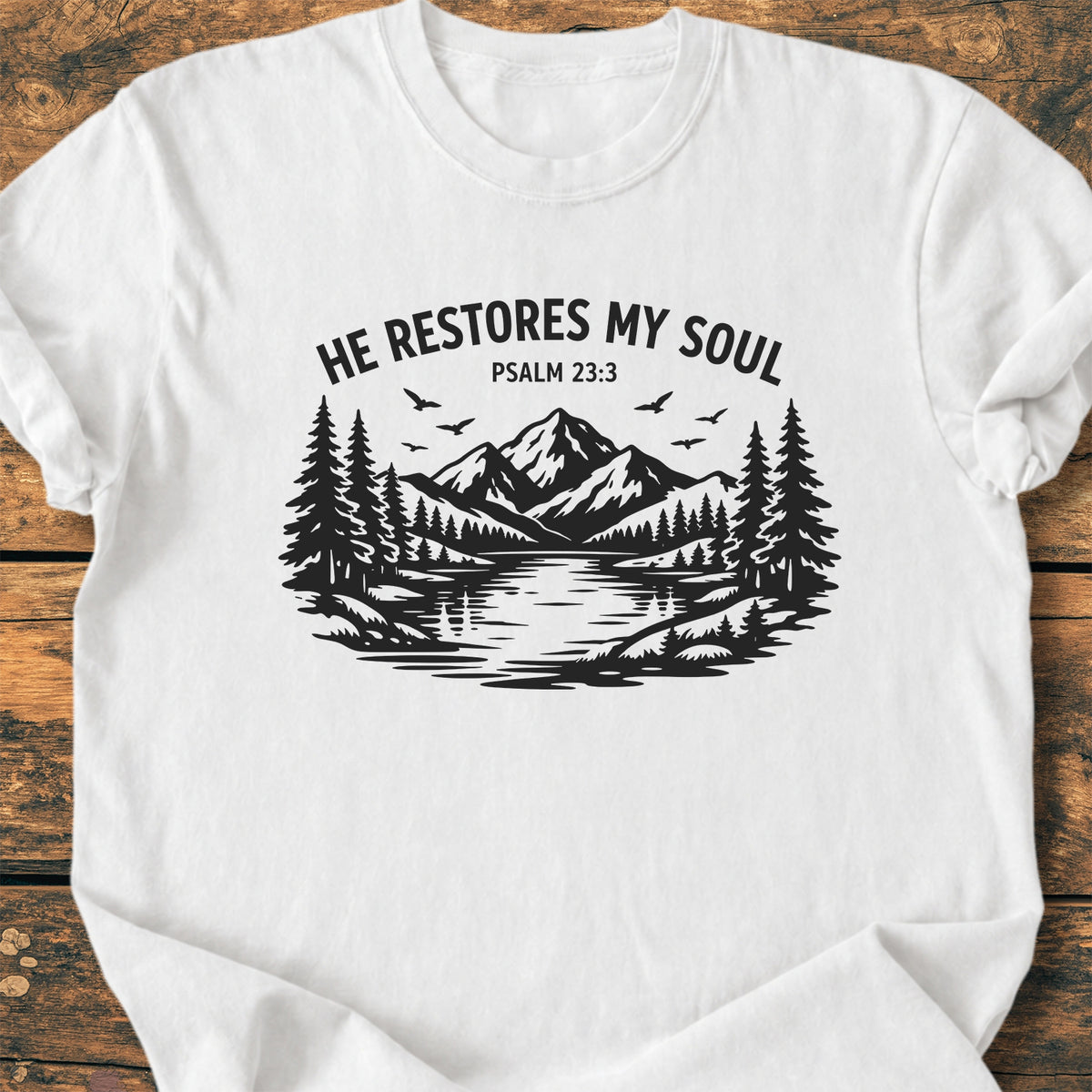 He Restores My Soul - Premium Vintage Tee