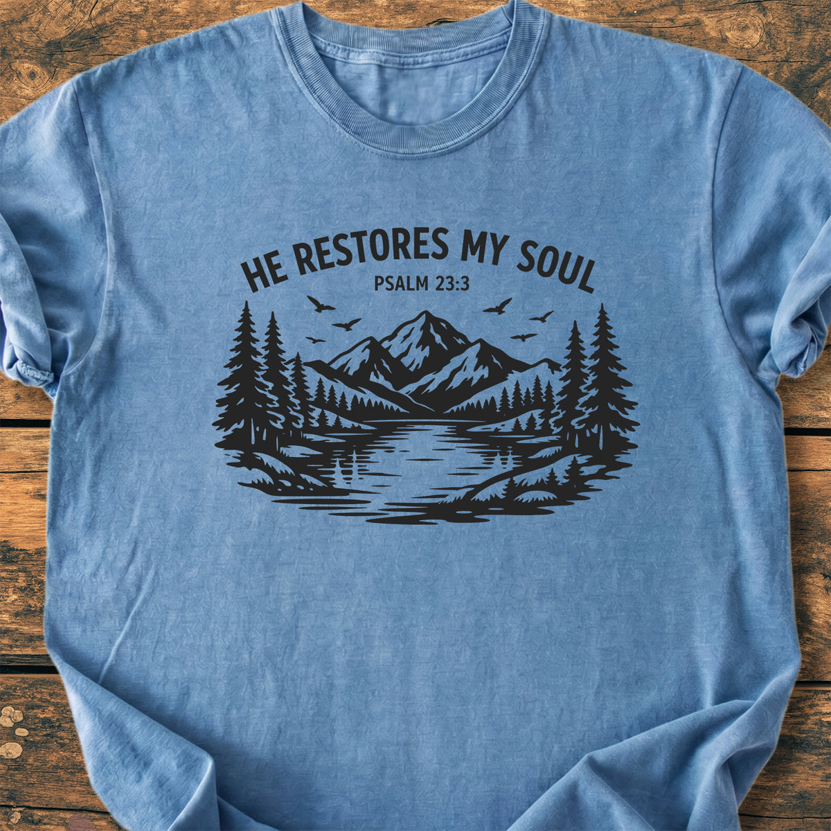 He Restores My Soul - Premium Vintage Tee