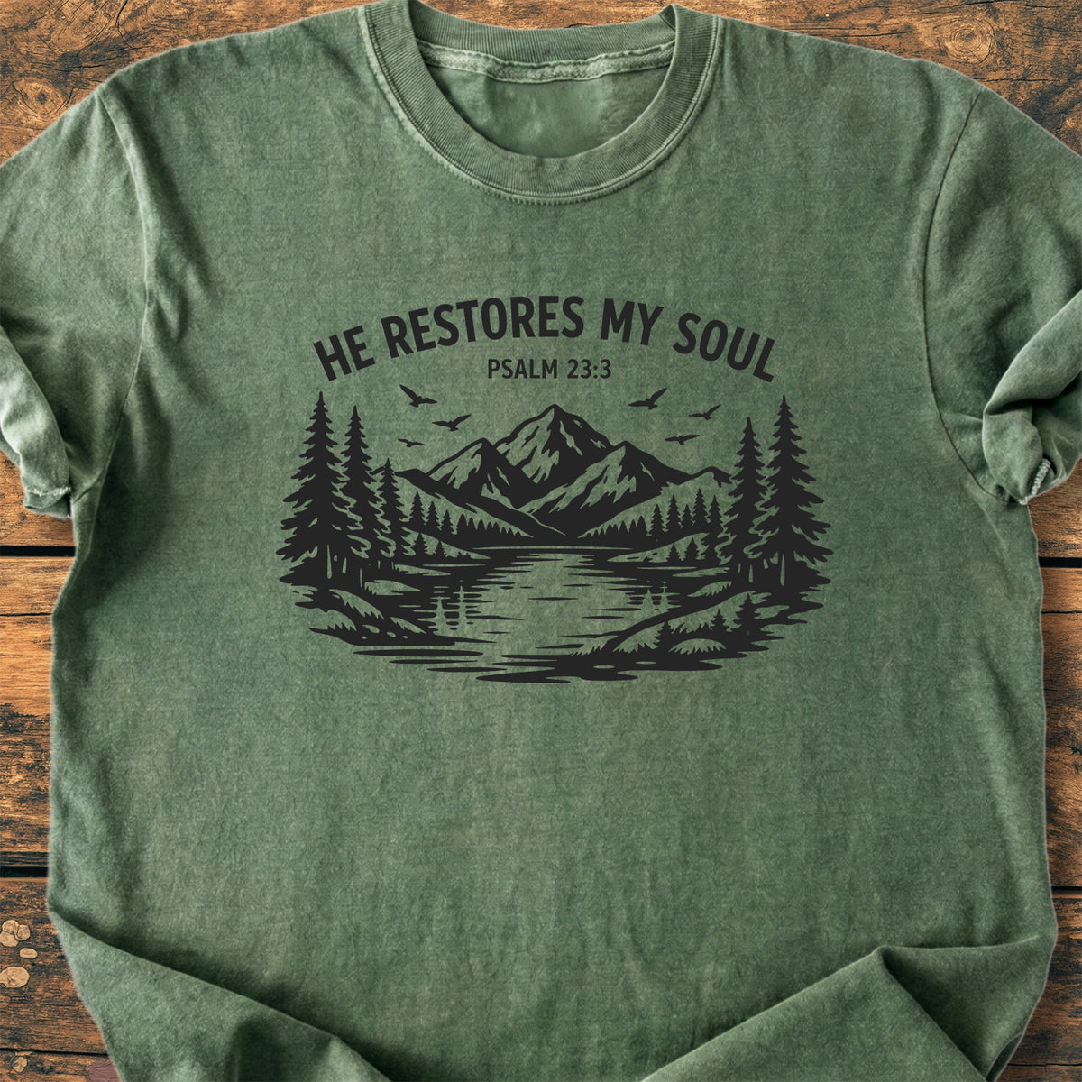 He Restores My Soul - Premium Vintage Tee