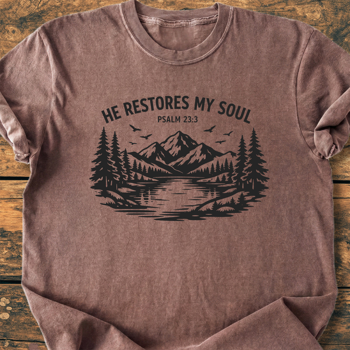 He Restores My Soul - Premium Vintage Tee