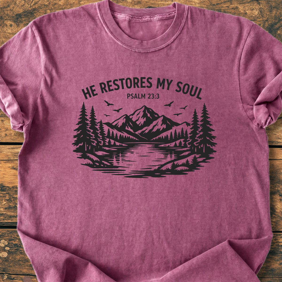 He Restores My Soul - Premium Vintage Tee