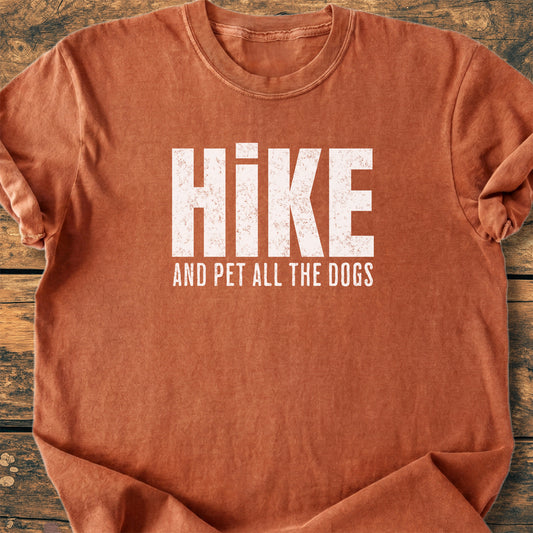 Hike And Pet All The Dogs - Premium Vintage Tee