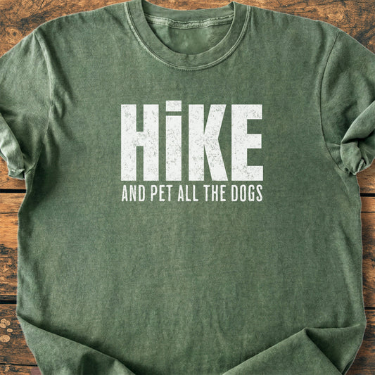 Hike And Pet All The Dogs - Premium Vintage Tee