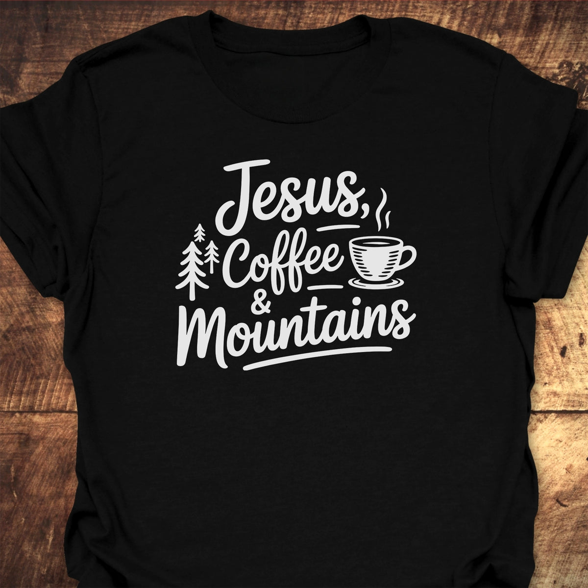 Jesus, Coffee, Mountains T-Shirt