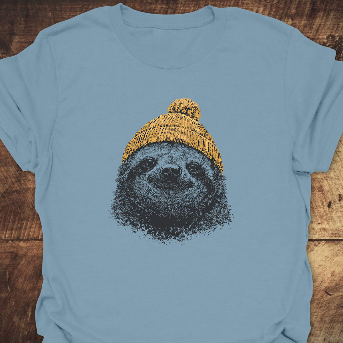Sloth With Beanie T-Shirt