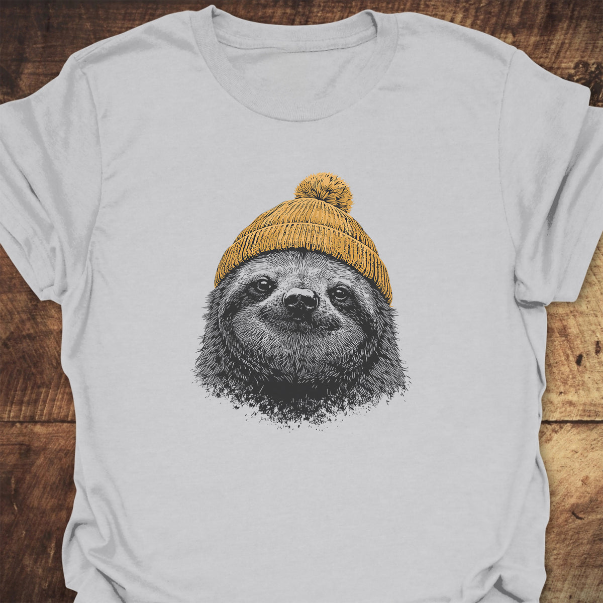 Sloth With Beanie T-Shirt
