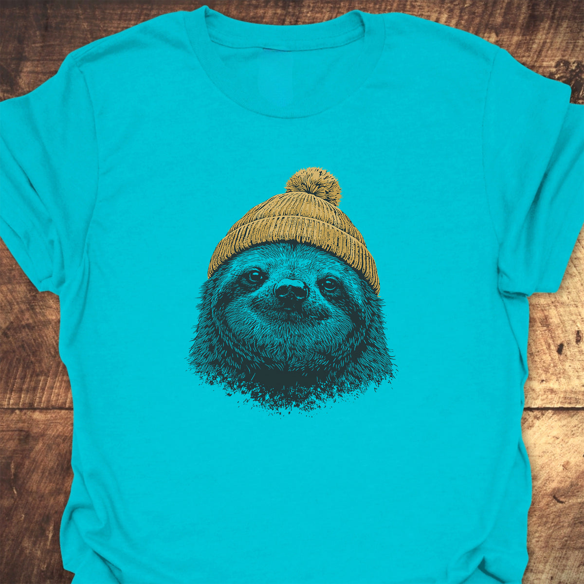 Sloth With Beanie T-Shirt