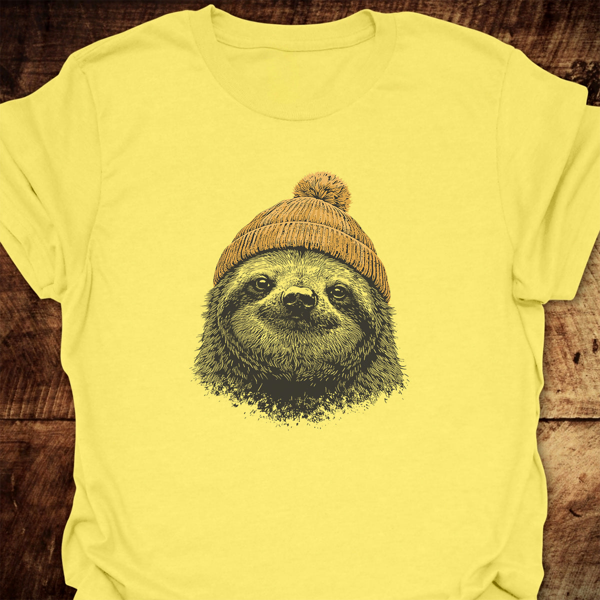 Sloth With Beanie T-Shirt