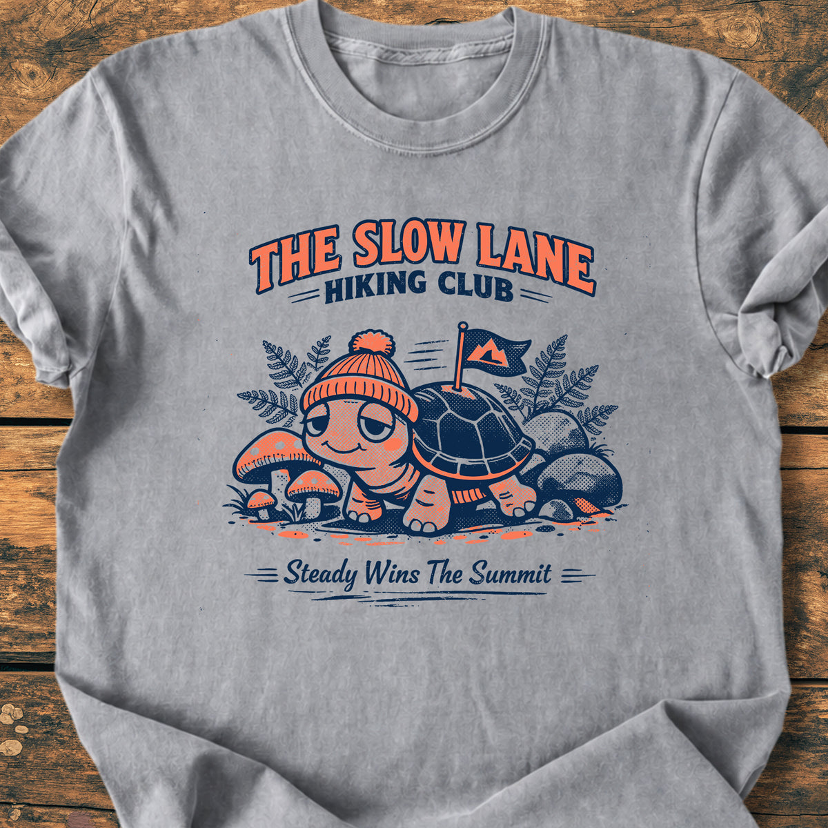 The Slow Lane Hiking Club - Premium Vintage Tee