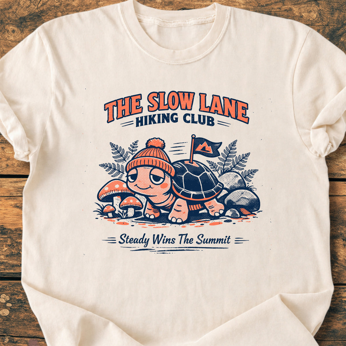 The Slow Lane Hiking Club - Premium Vintage Tee