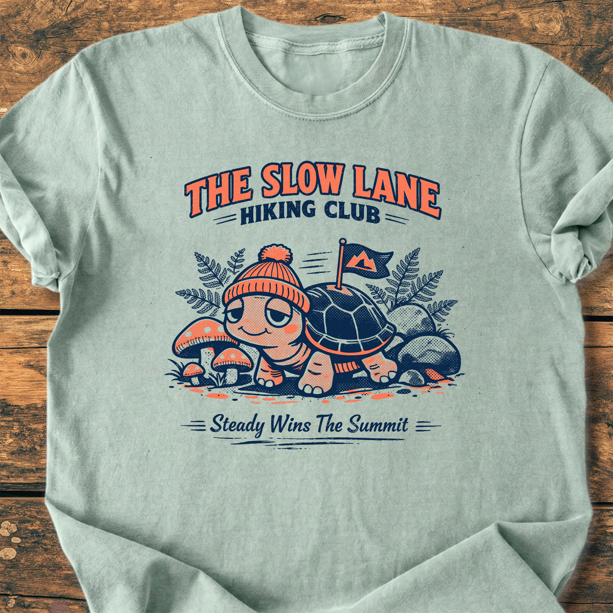 The Slow Lane Hiking Club - Premium Vintage Tee