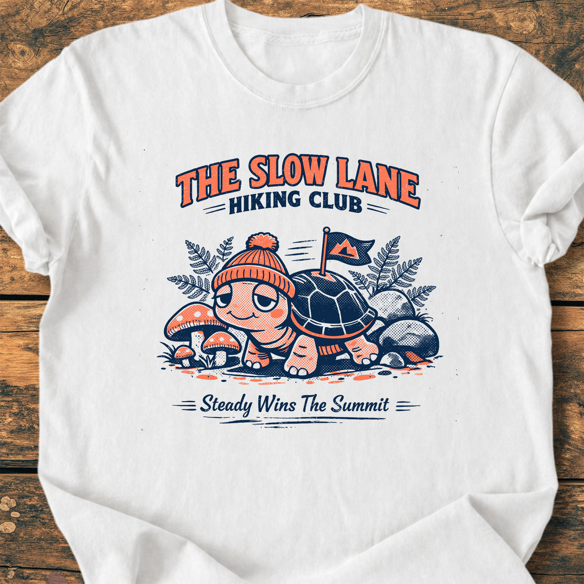The Slow Lane Hiking Club - Premium Vintage Tee