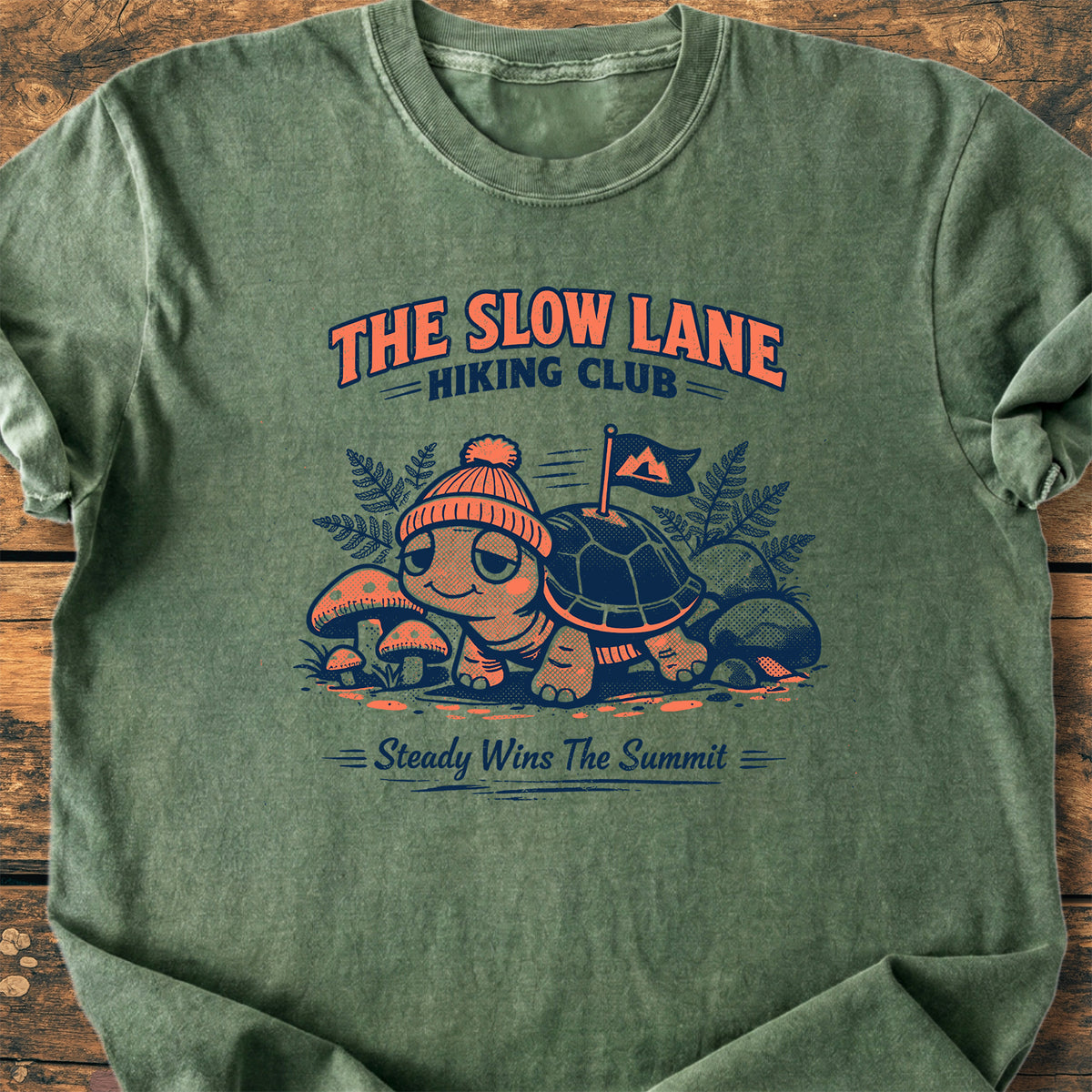 The Slow Lane Hiking Club - Premium Vintage Tee