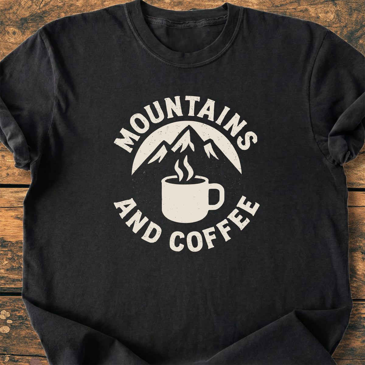 Mountains And Coffee - Premium Vintage Tee