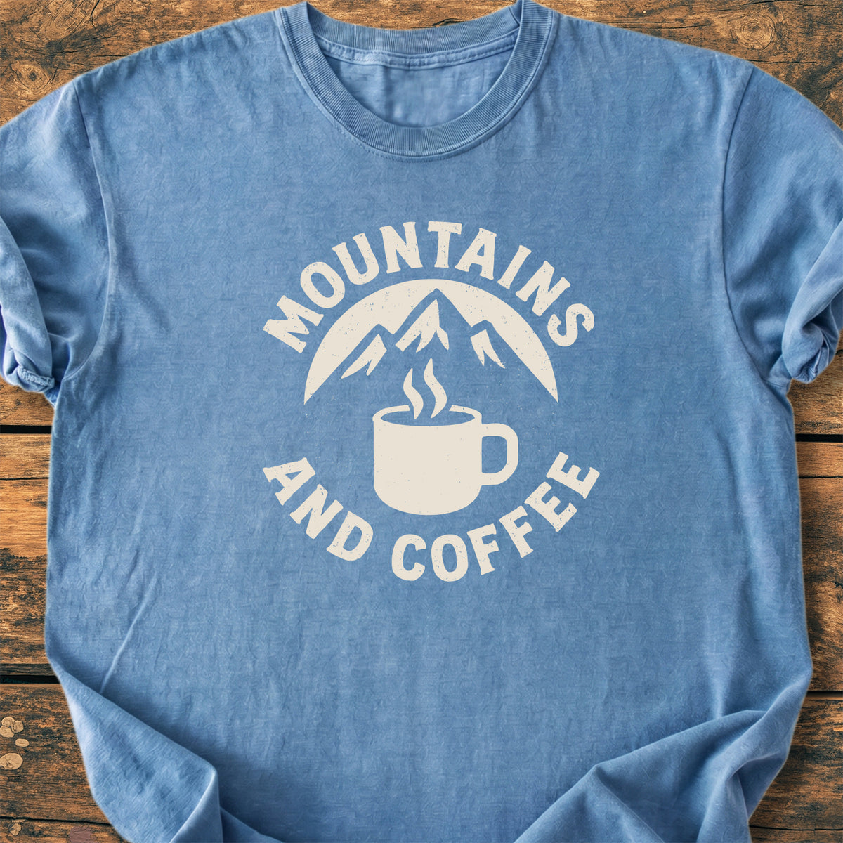 Mountains And Coffee - Premium Vintage Tee
