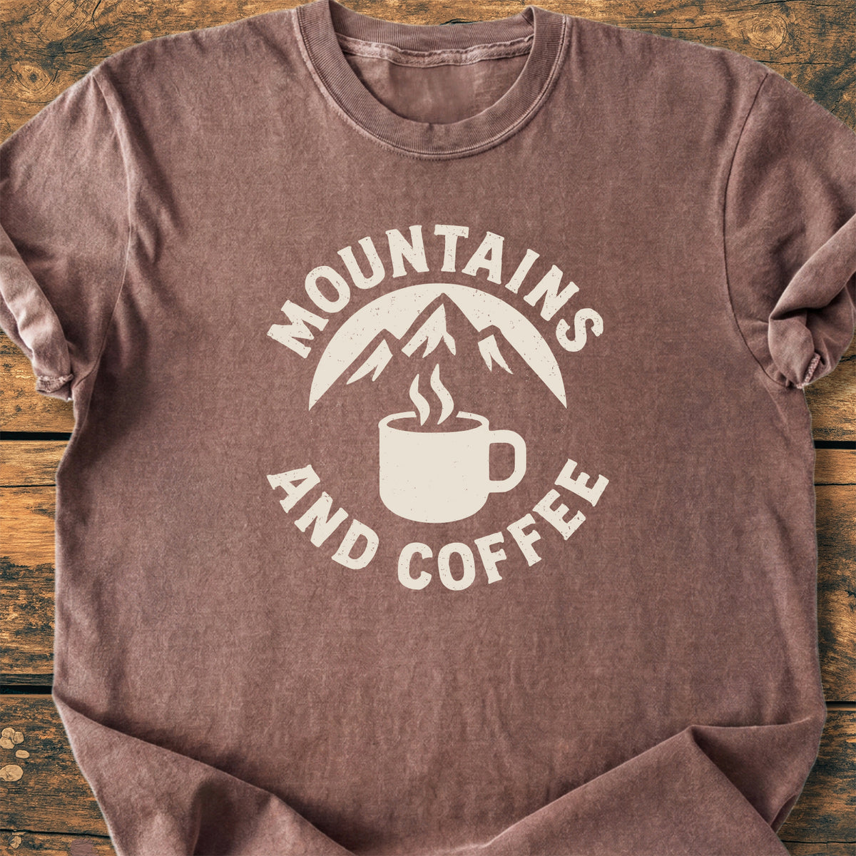 Mountains And Coffee - Premium Vintage Tee