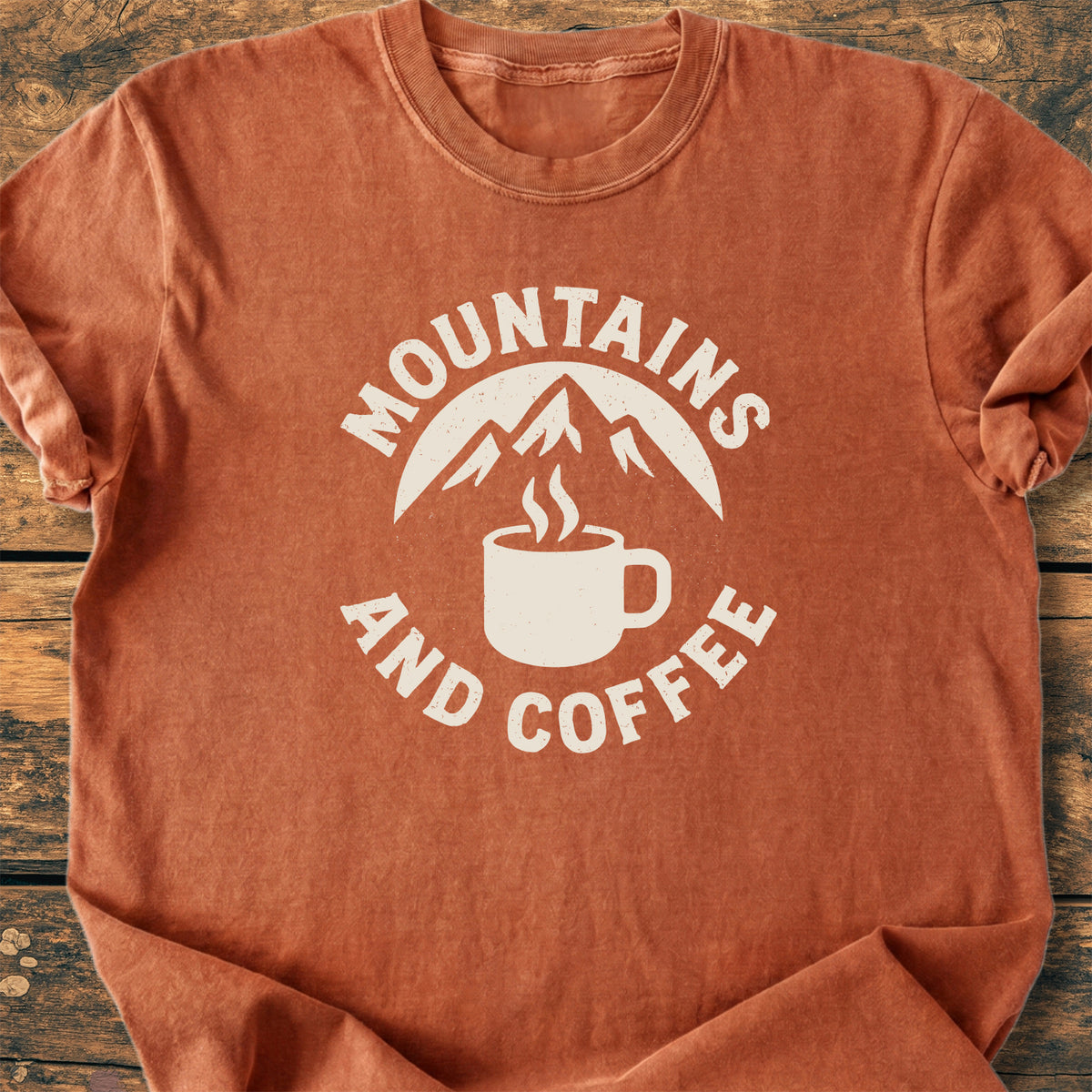 Mountains And Coffee - Premium Vintage Tee