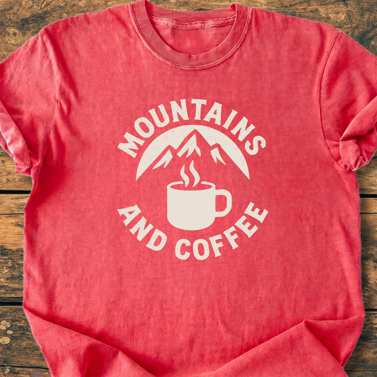 Mountains And Coffee - Premium Vintage Tee