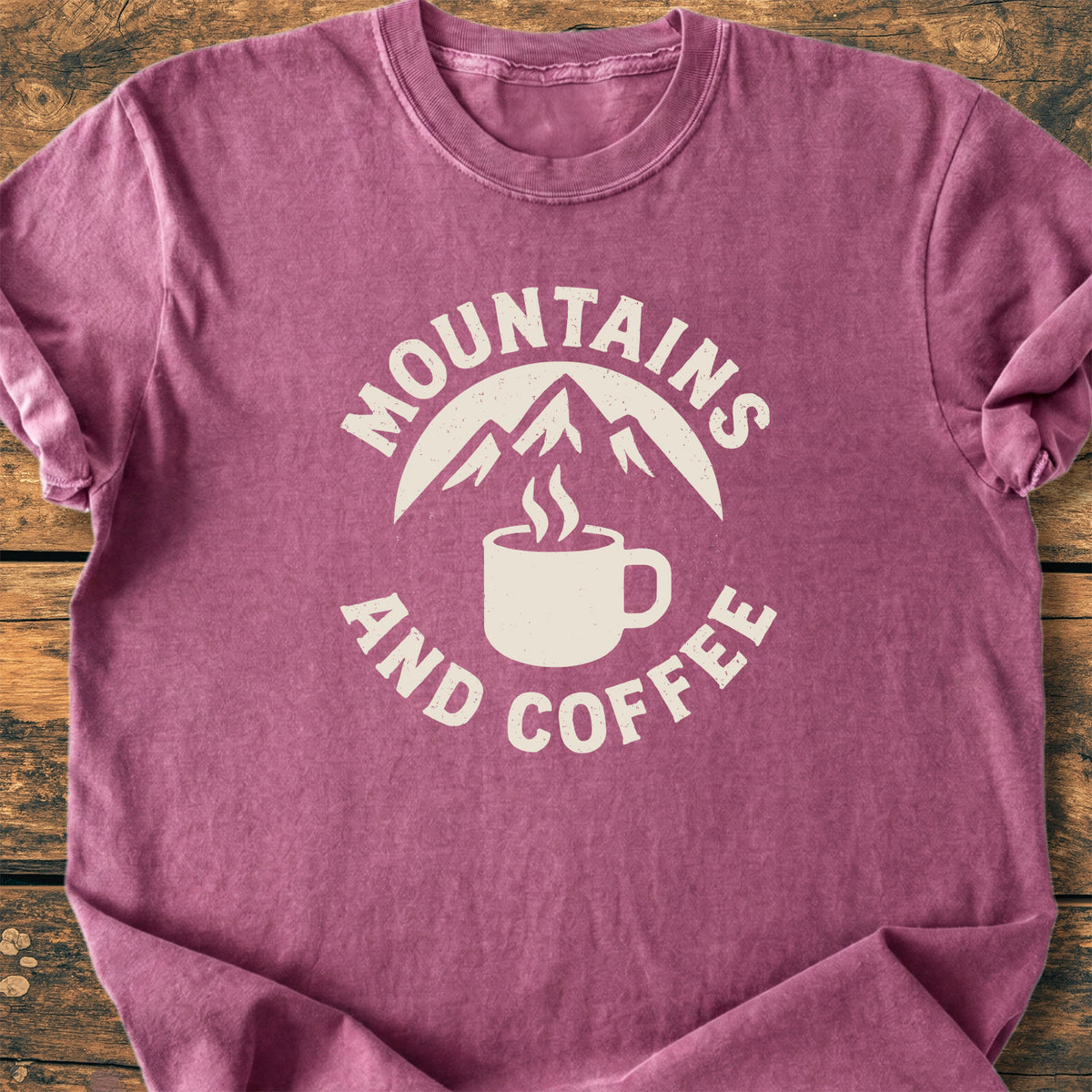 Mountains And Coffee - Premium Vintage Tee