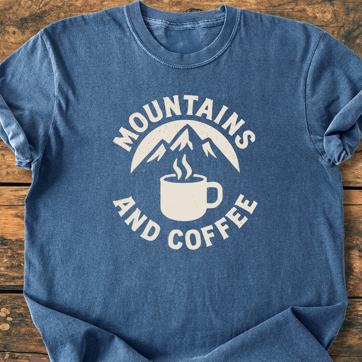 Mountains And Coffee - Premium Vintage Tee