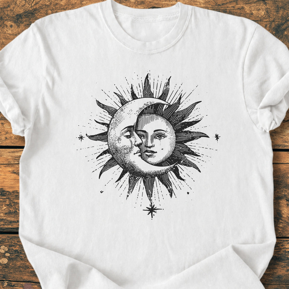 Sun And Moon - Premium Vintage Tee