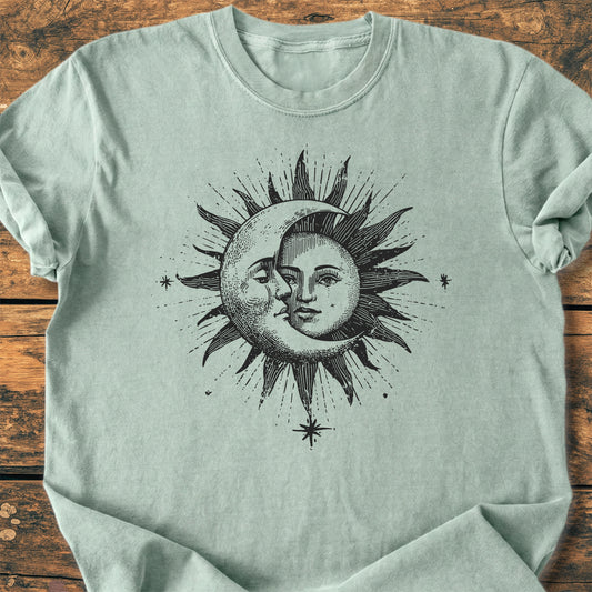 Sun And Moon - Premium Vintage Tee