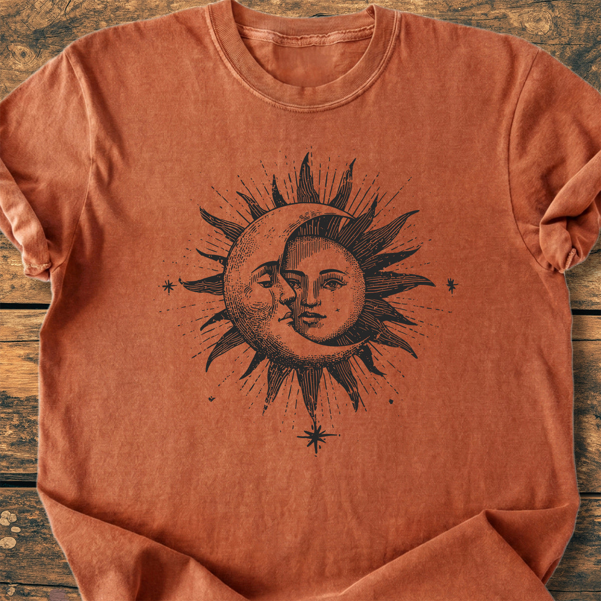 Sun And Moon - Premium Vintage Tee