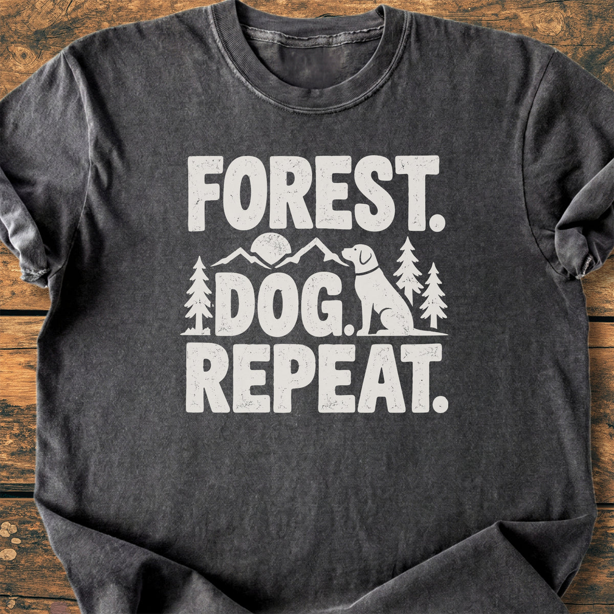 Forest. Dog. Repeat. - Premium Vintage Tee