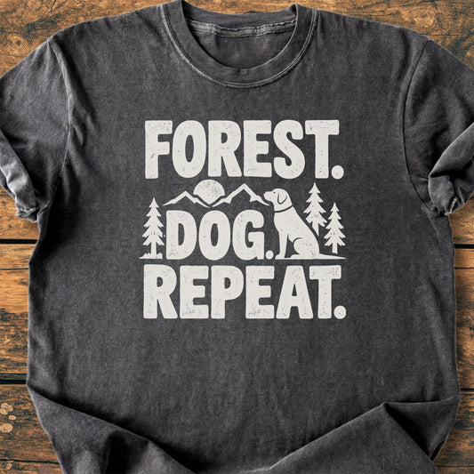 Forest. Dog. Repeat. - Premium Vintage Tee
