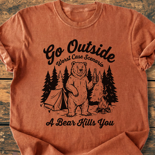 Go Outside - Premium Vintage Tee