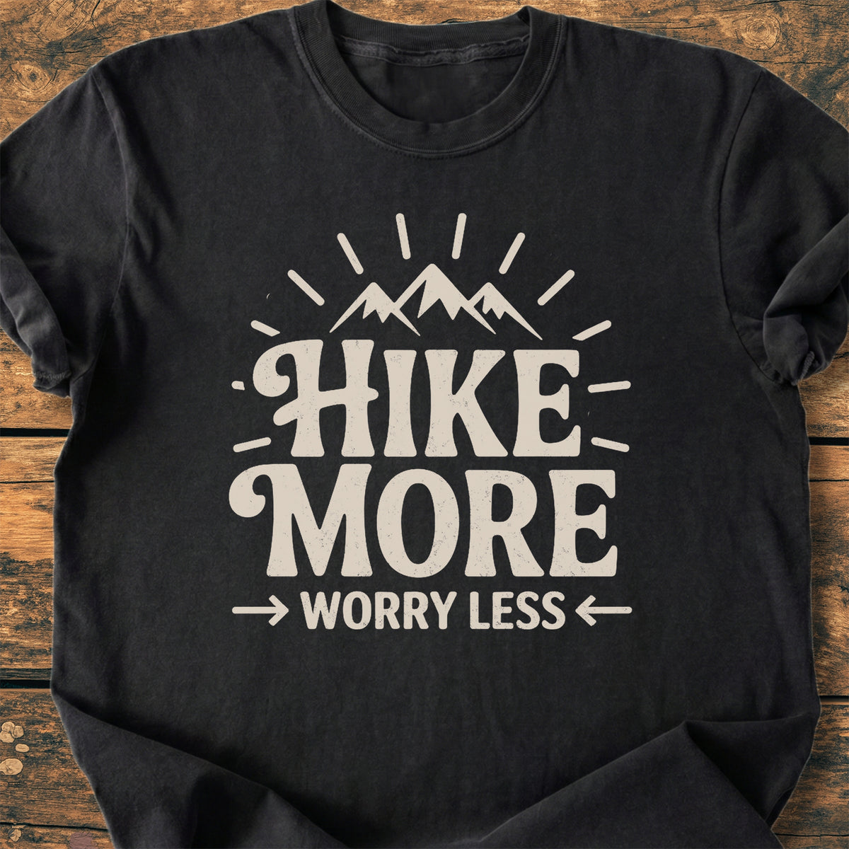 Hike More Worry Less - Premium Vintage Tee