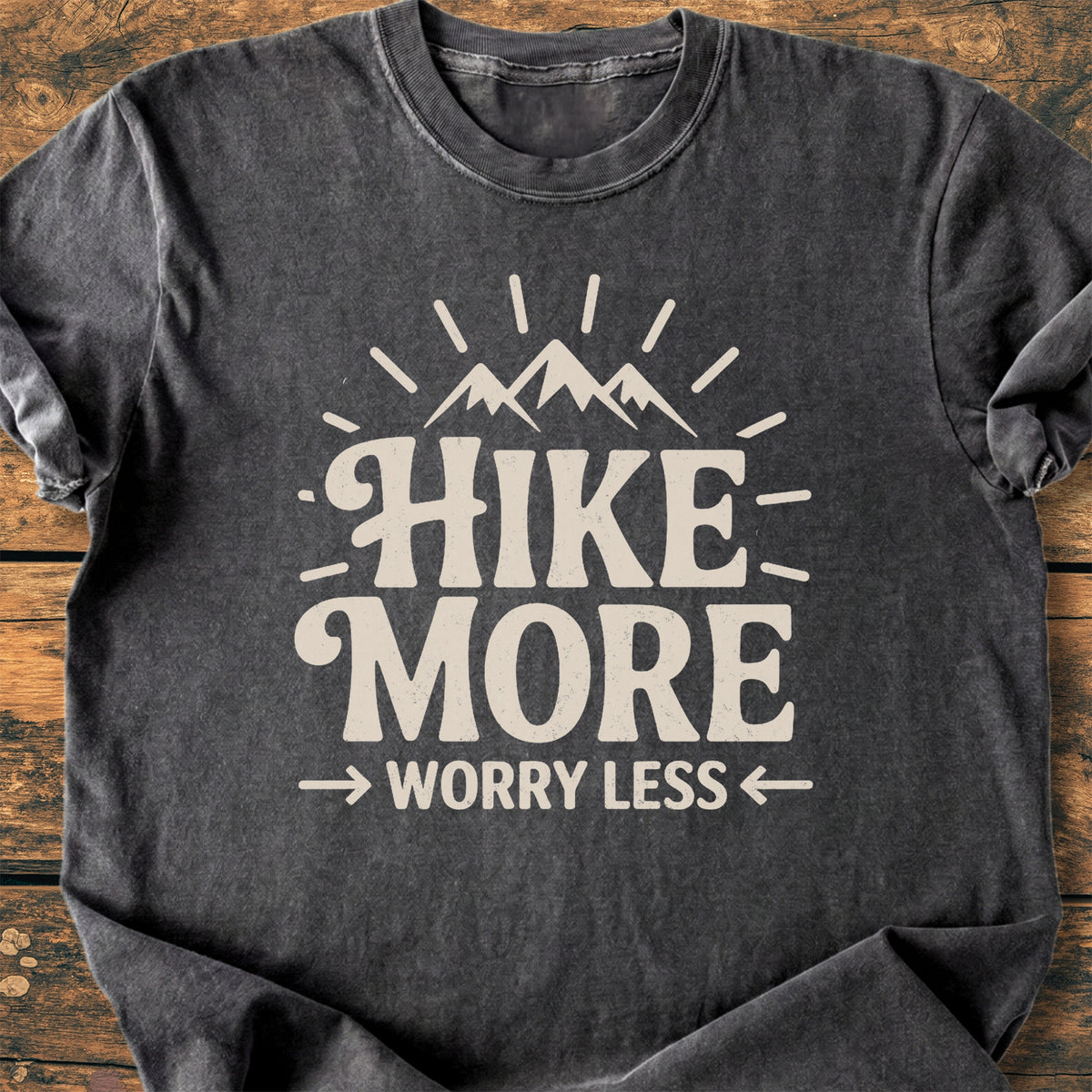 Hike More Worry Less - Premium Vintage Tee