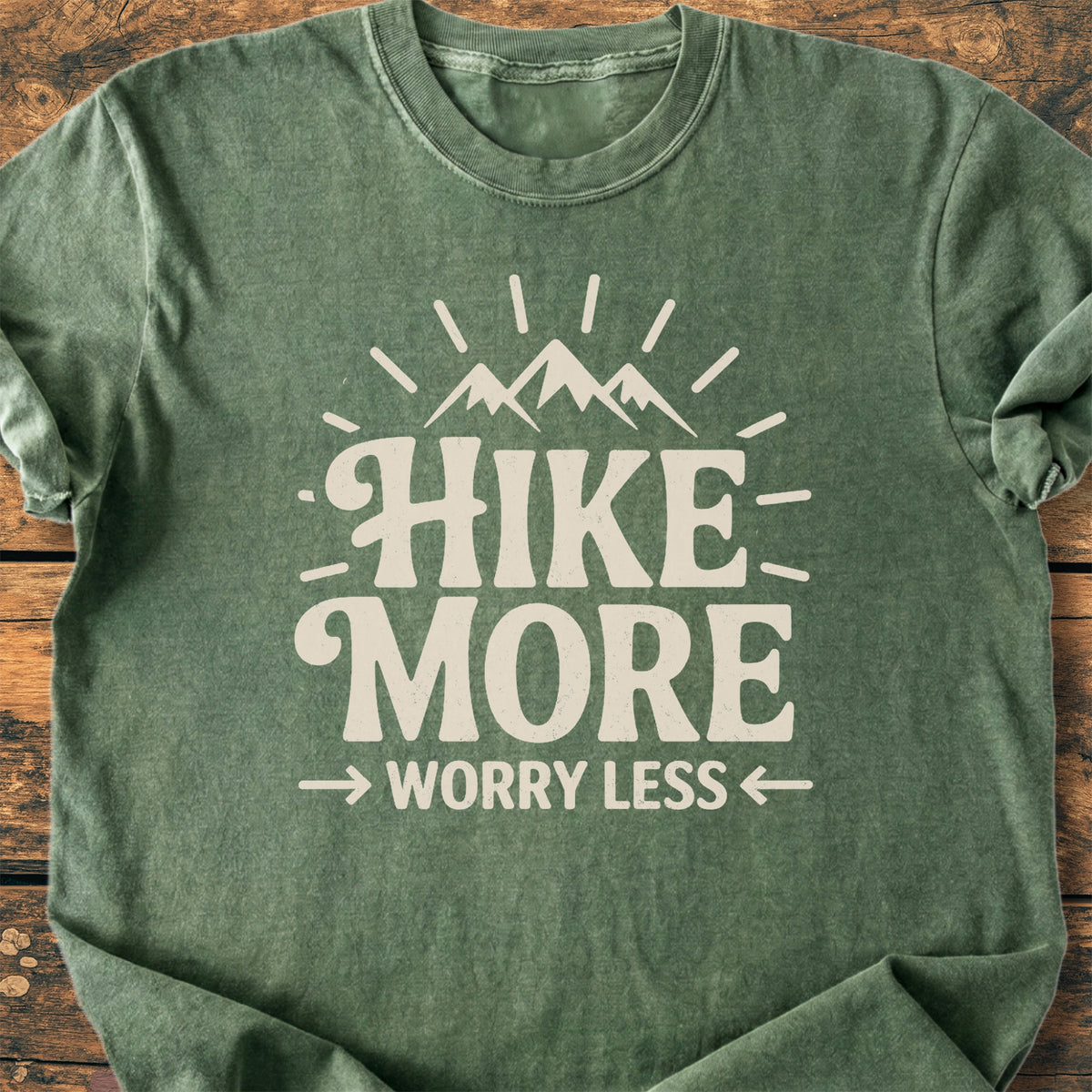 Hike More Worry Less - Premium Vintage Tee