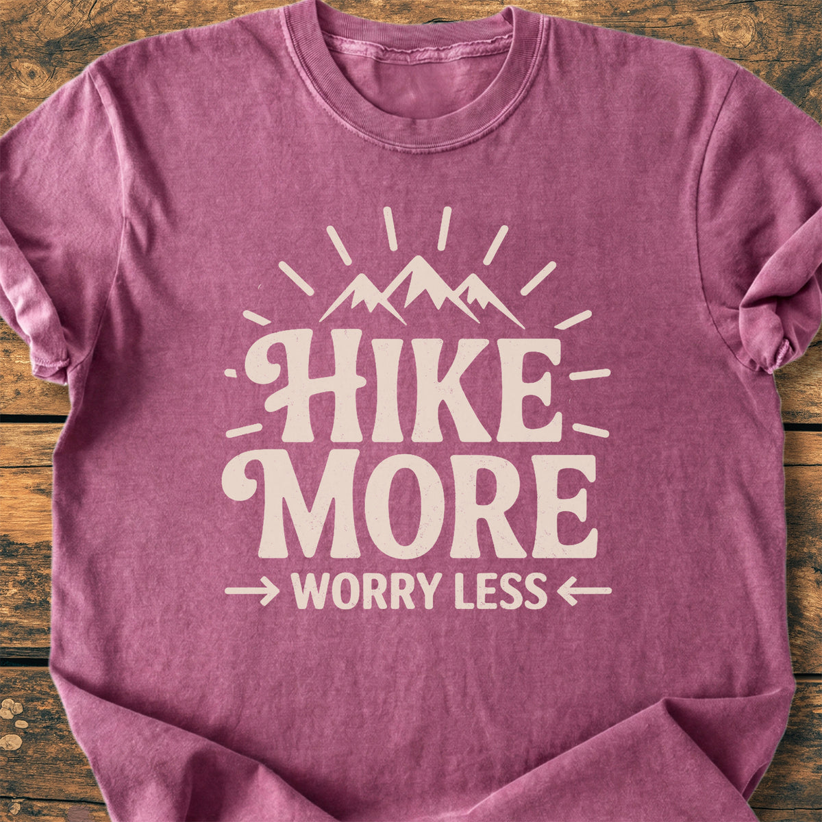 Hike More Worry Less - Premium Vintage Tee