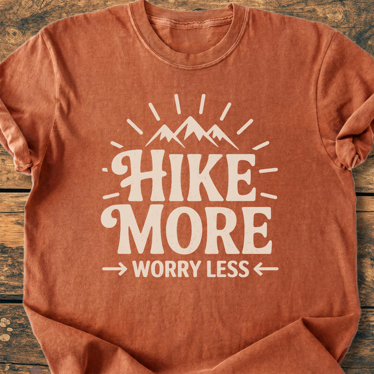 Hike More Worry Less - Premium Vintage Tee