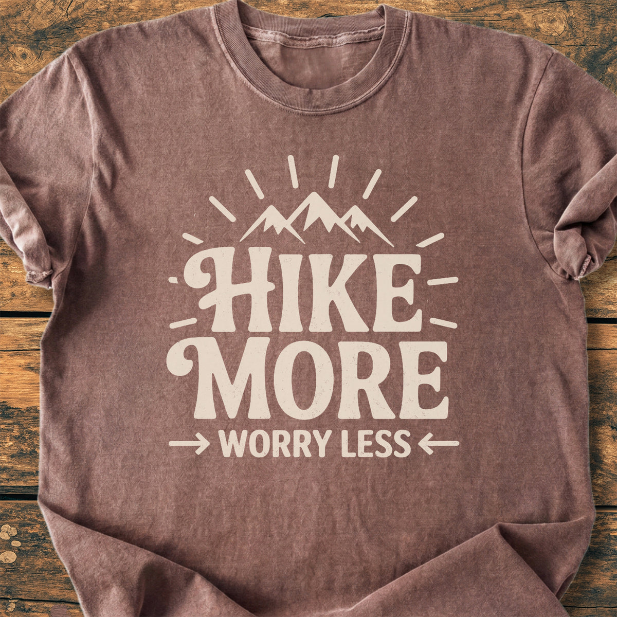 Hike More Worry Less - Premium Vintage Tee