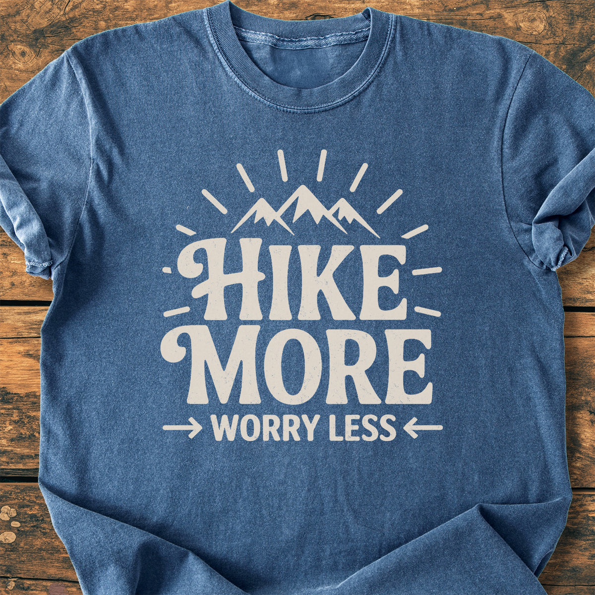 Hike More Worry Less - Premium Vintage Tee
