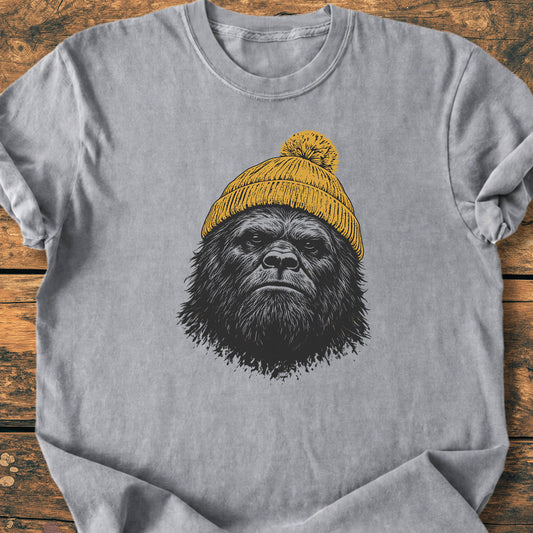 Bigfoot With Beanie - Premium Vintage Tee