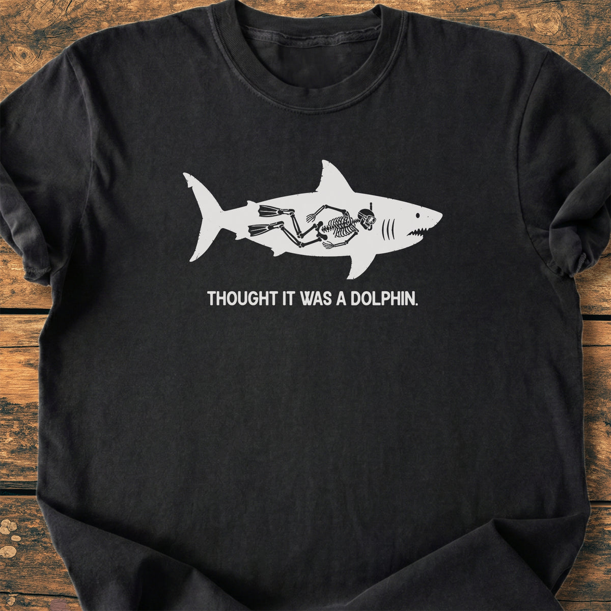 No Dolphin - Premium Vintage Tee