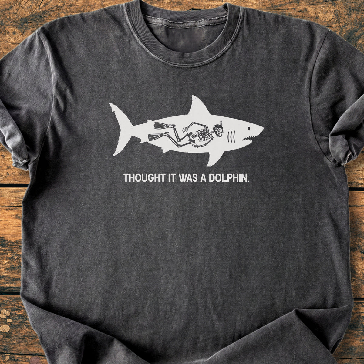 No Dolphin - Premium Vintage Tee