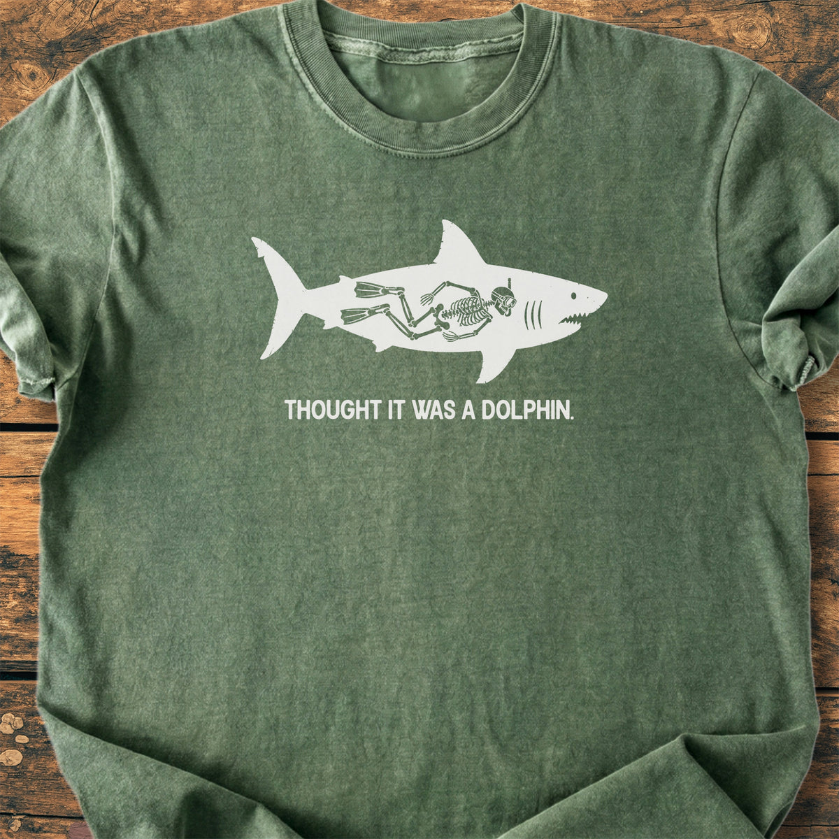 No Dolphin - Premium Vintage Tee