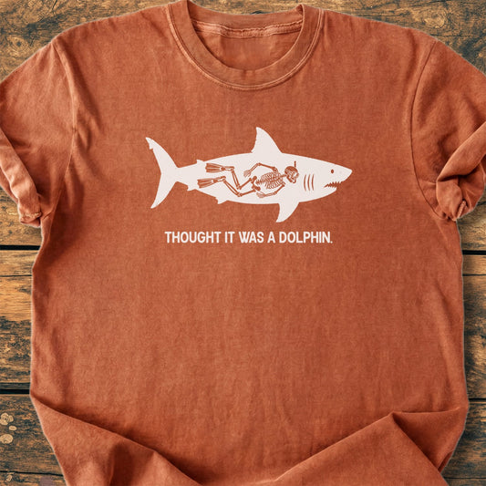 No Dolphin - Premium Vintage Tee