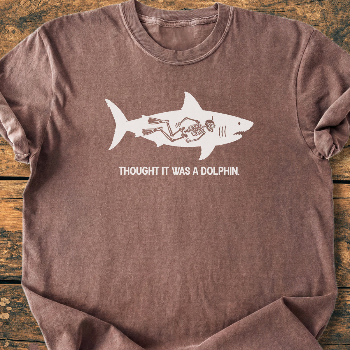 No Dolphin - Premium Vintage Tee
