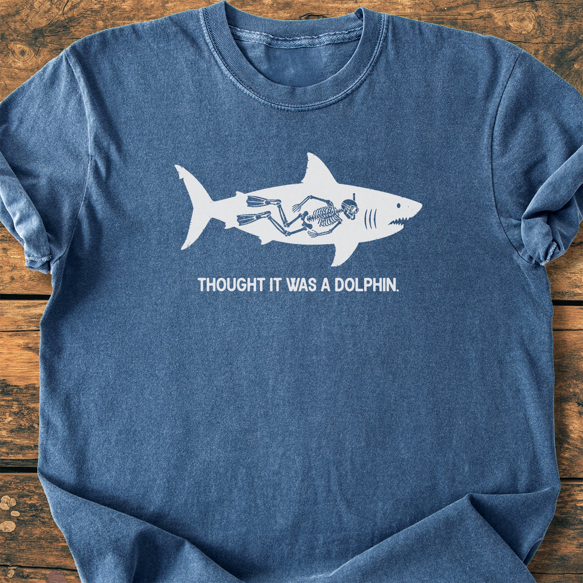 No Dolphin - Premium Vintage Tee