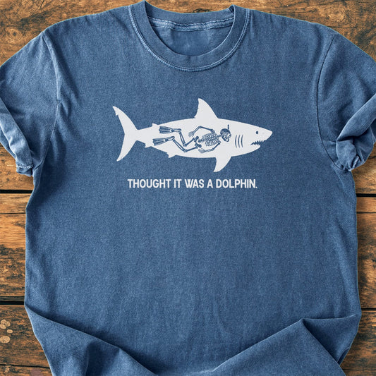 No Dolphin - Premium Vintage Tee