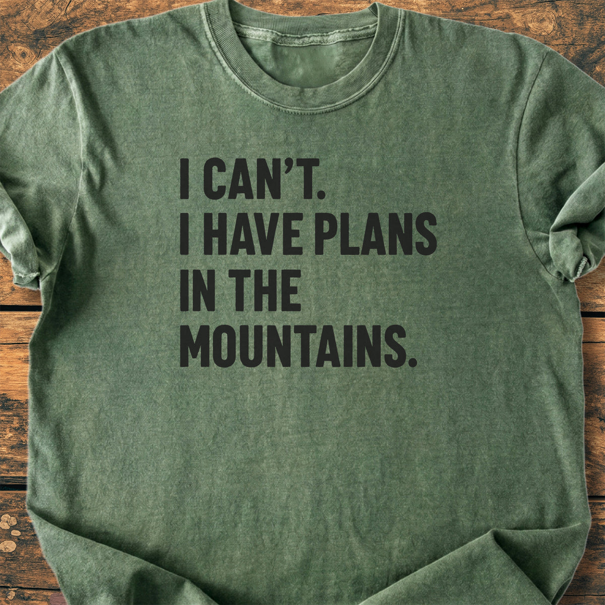 Plans In The Mountains - Premium Vintage Tee