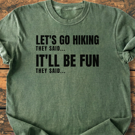 Let's Go Hiking - Premium Vintage Tee