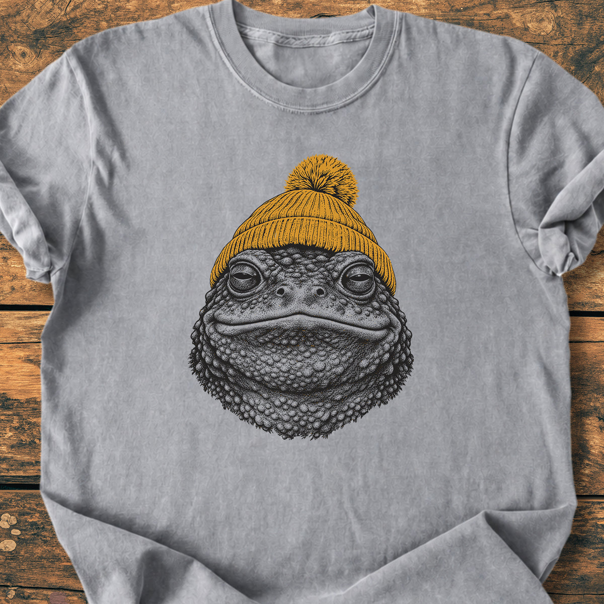 Toad With Beanie - Premium Vintage Tee